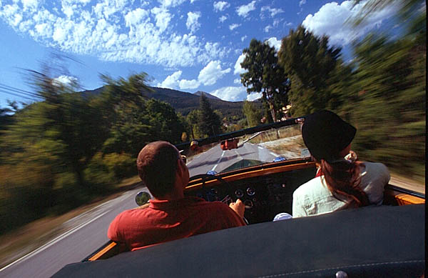 1937 Citro�n Onze-Leg�re Cabriolet, on the Rallye de l'Empereur.