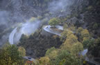 Rain and mist on the Route des Grandes Alpes, near Saint-Martin V�subie. (116kb)