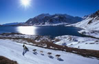 The Lac du Val Cenis (Haute-Maurienne), during the Grande Odyss�e. (78kb)